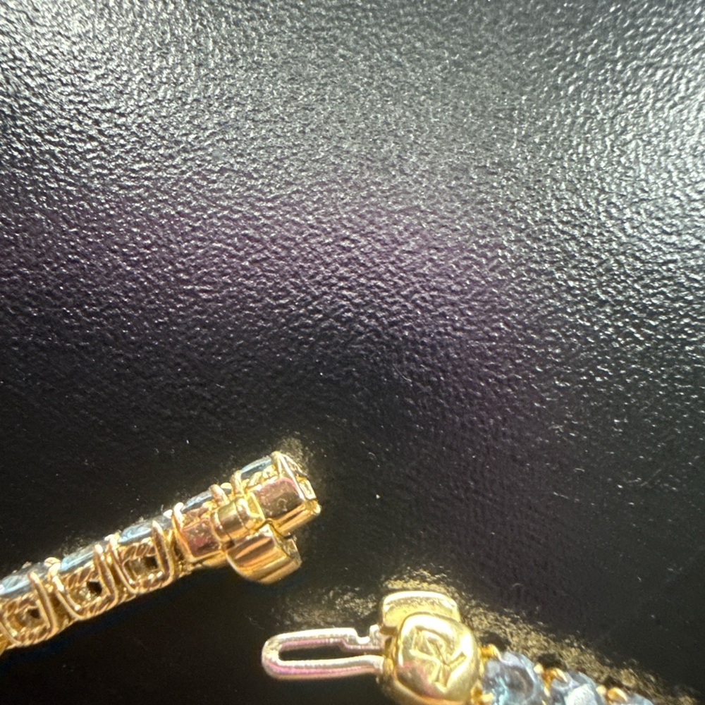 Gold and Blue Bracelet